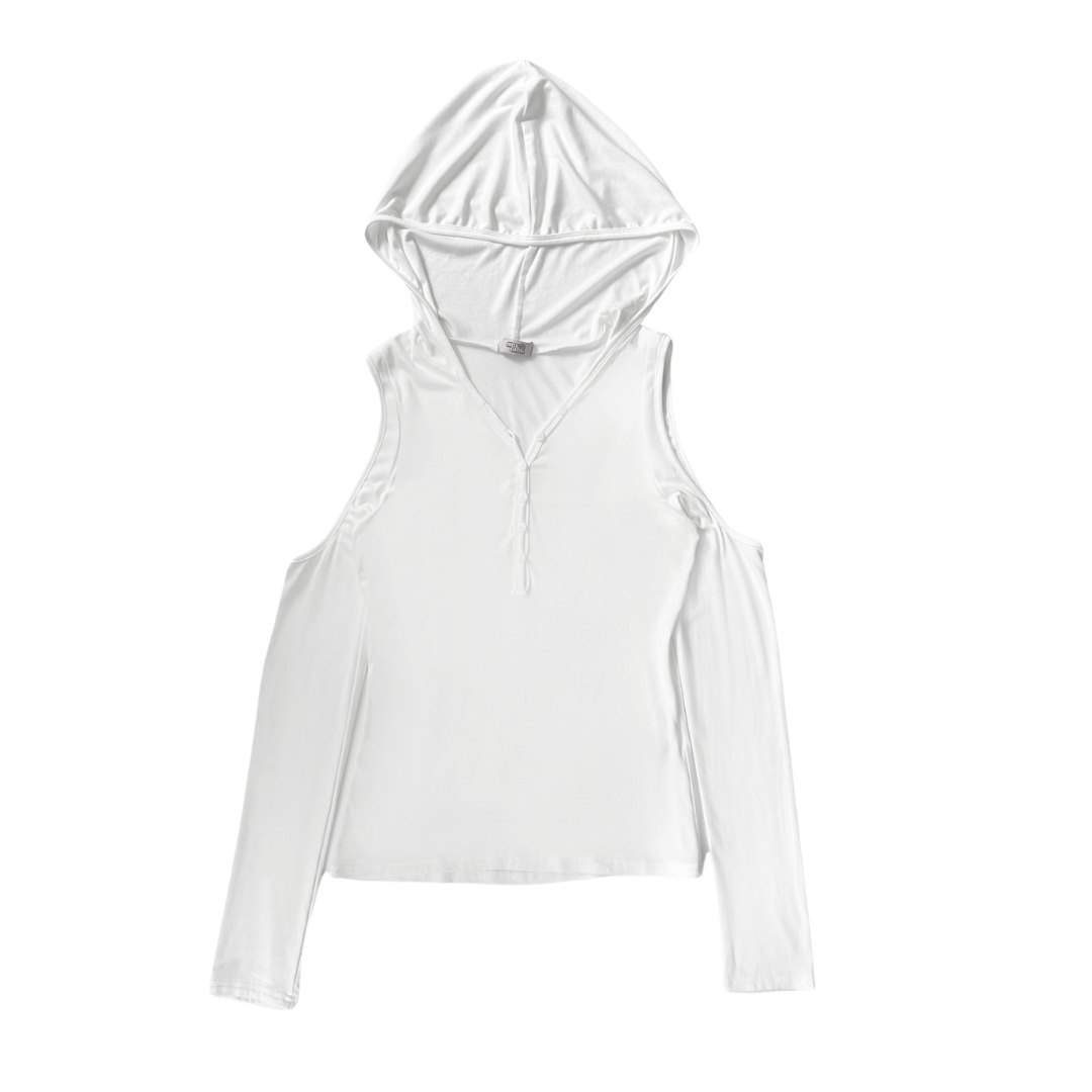 Girl'sGirl White Hooded Long Sleeve