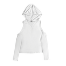 Girl'sGirl White Hooded Long Sleeve