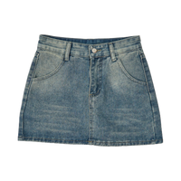 GG CNY Slim Fit Denim Mini Skirt