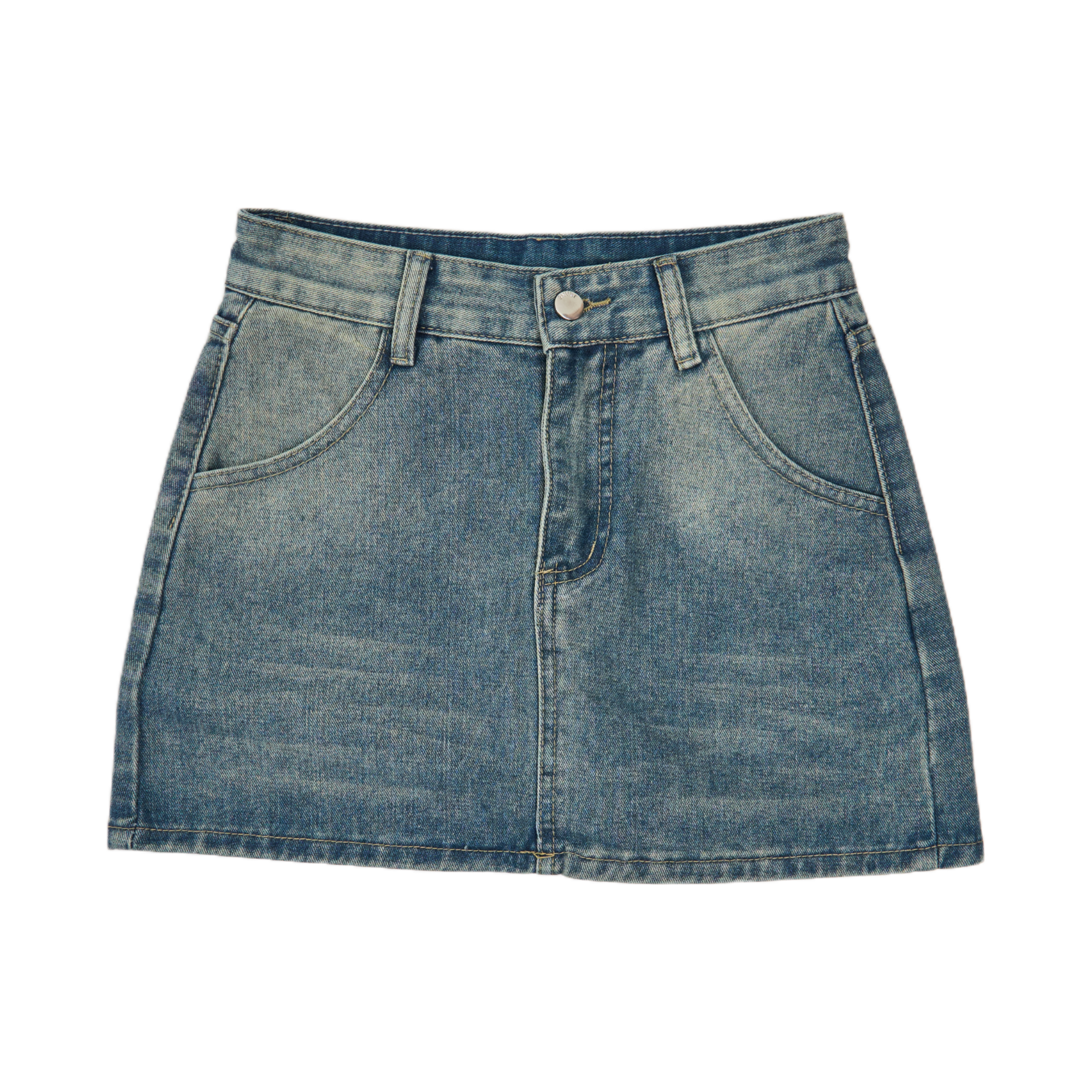 GG CNY Slim Fit Denim Mini Skirt