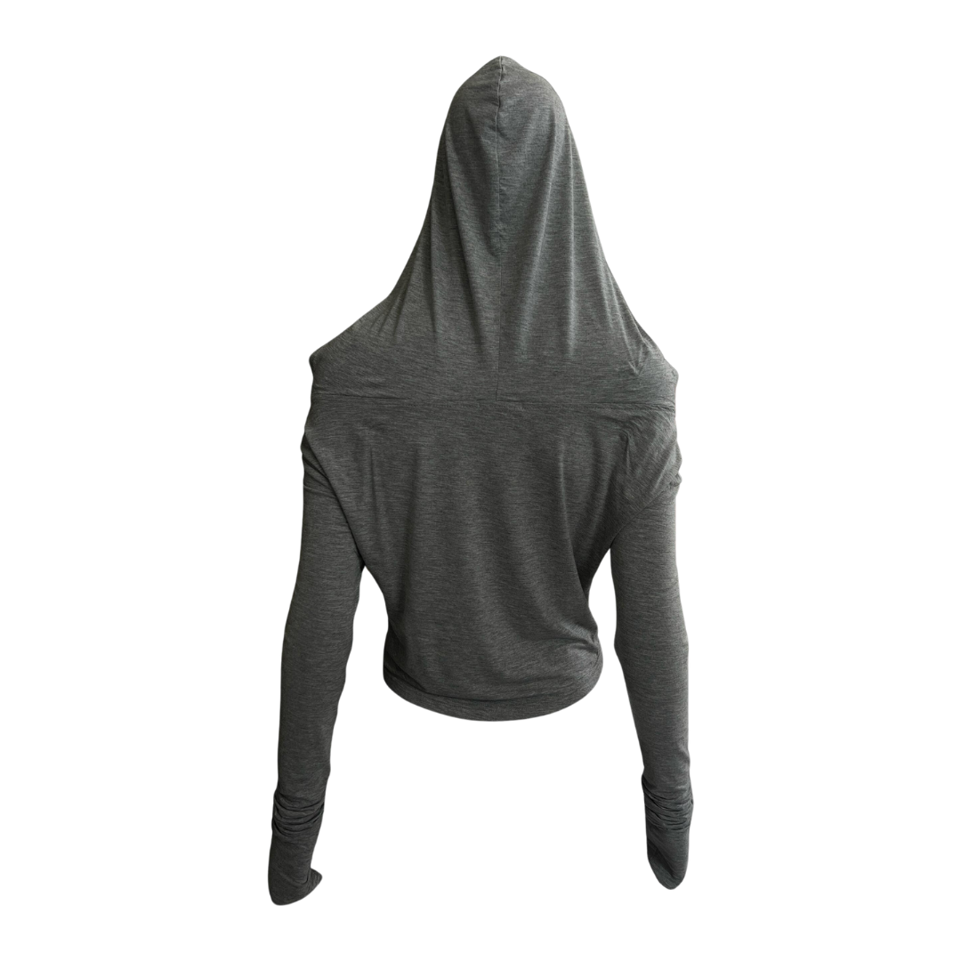 Girl'sGirl Hooded Off-Shoulder Top