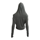 Girl'sGirl Hooded Off-Shoulder Top