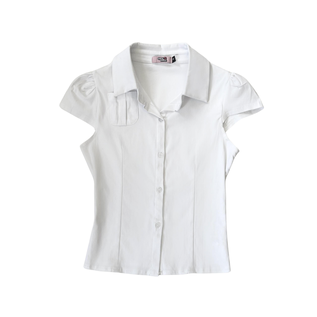 Girl'sGirl White Button Up Shirt