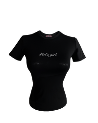 Girl'sGirl Black Slim Fit Basic Top