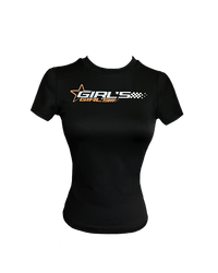 Girl'sGirl Black Track Star Tee
