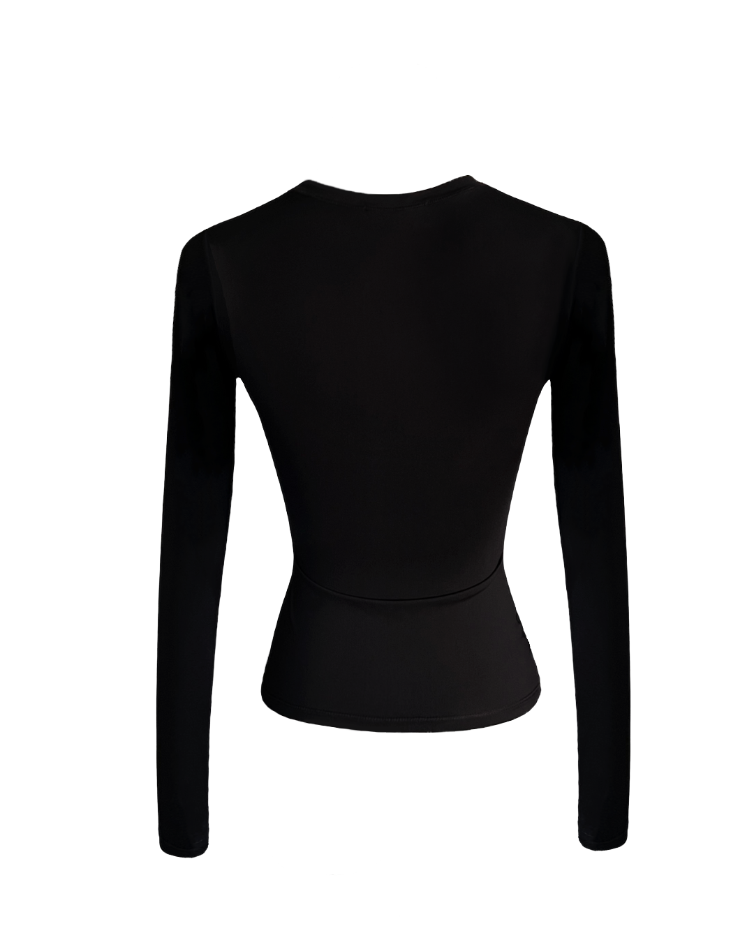 Girl'sGirl Black Slim Fit Long Sleeve Top