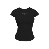 Girl'sGirl Charcoal Black Slimfit Short Sleeve Top