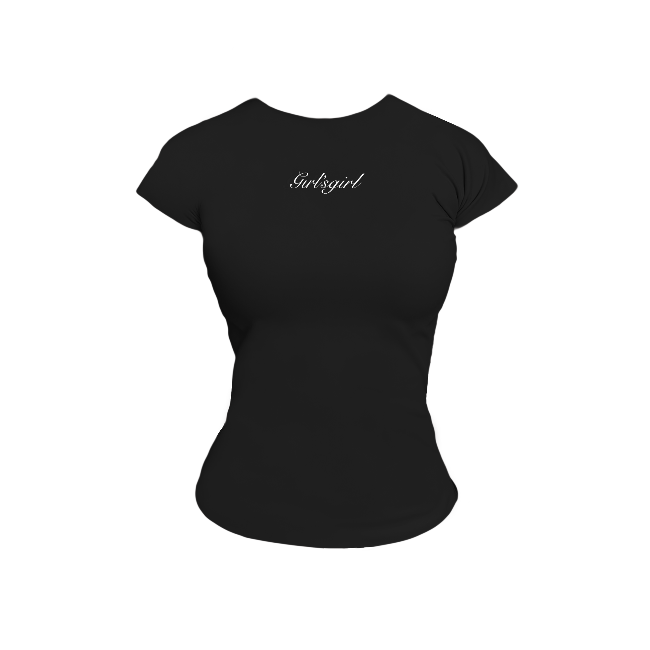 Girl'sGirl Charcoal Black Slimfit Short Sleeve Top