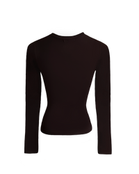 Girl'sGirl Brown Slim Fit Long Sleeve Top