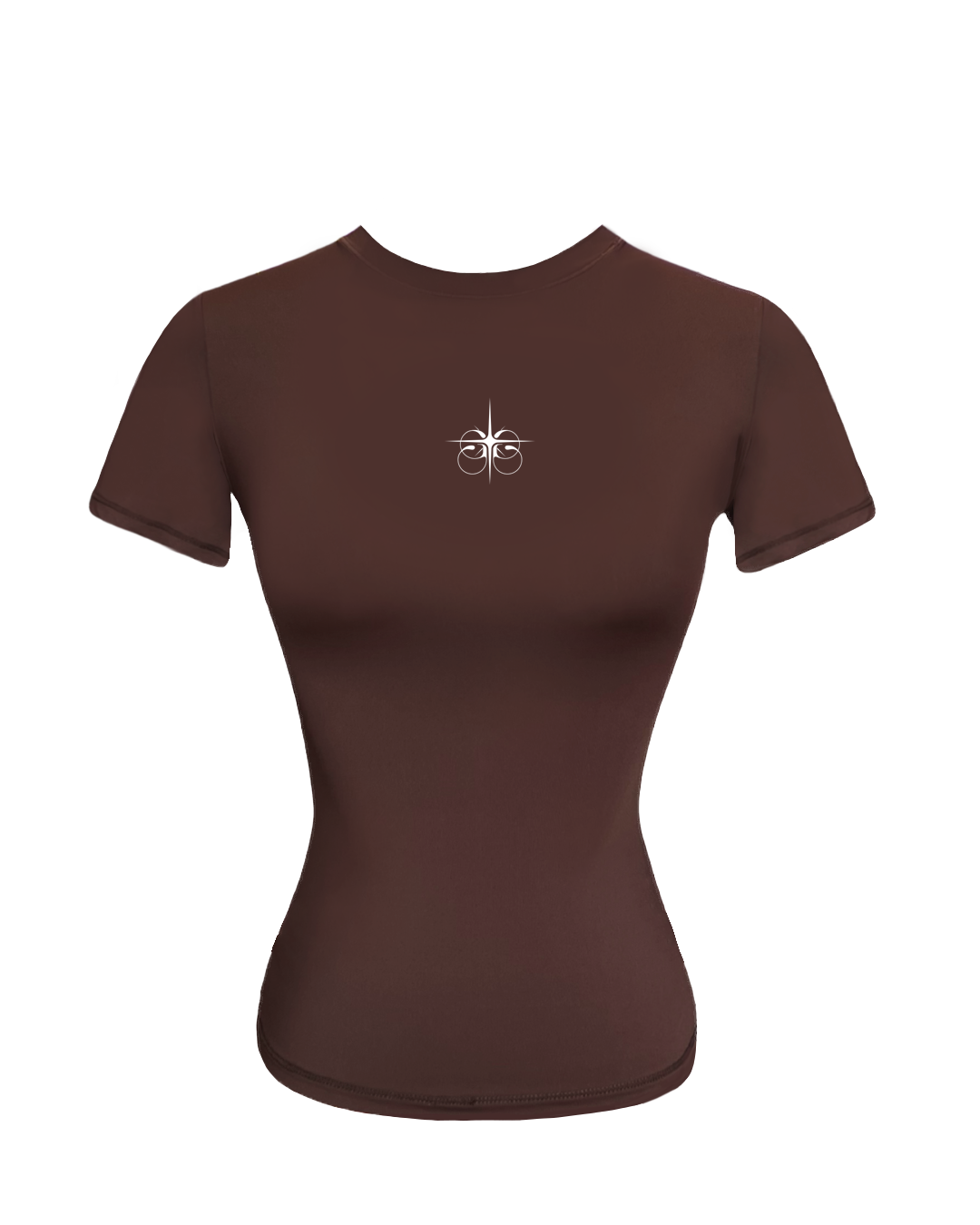 Girl'sGirl Brown Basic Short Sleeve