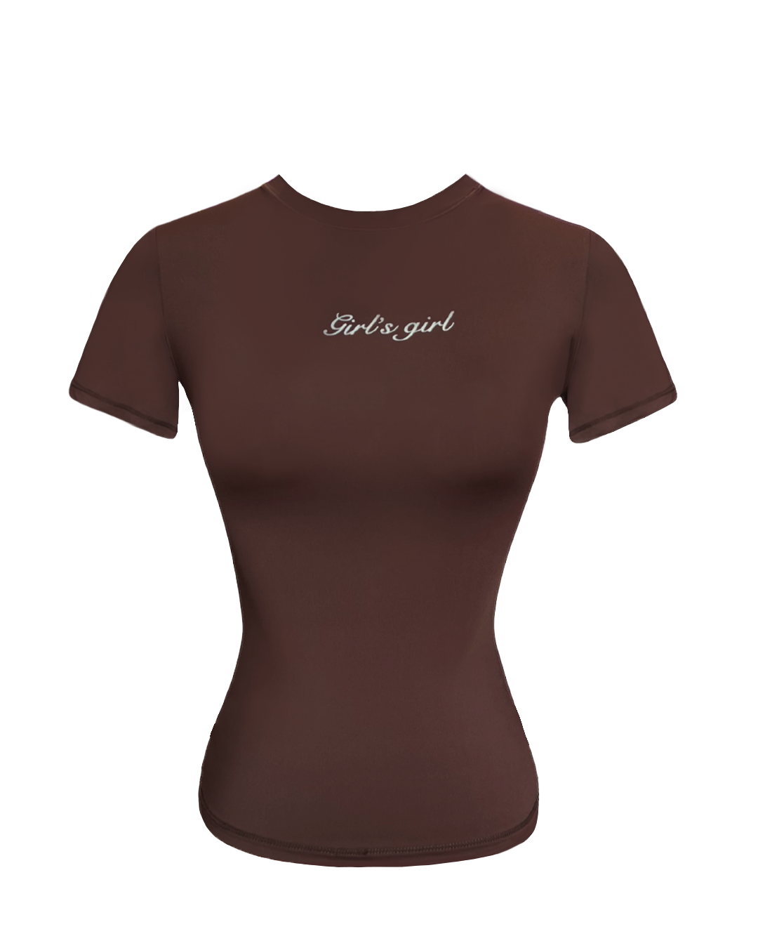 Girl'sGirl Brown Slim Fit Basic Top