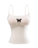 GG CNY White Butterfly Prosperity Singlet