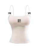 GG CNY White Lucky Tile Babe Singlet