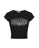 Girl'sGirl Black Dualcode Signature Top