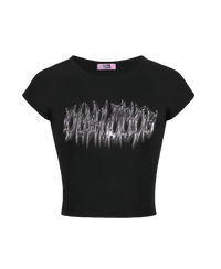 Girl'sGirl Black Dualcode Signature Top