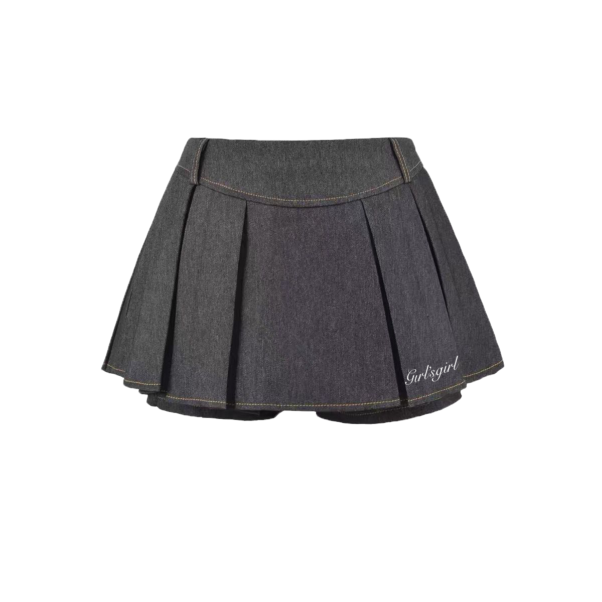 Girl'sGirl Black Denim Flare Skirt