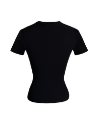 Girl'sGirl Black Slim Fit Basic Top