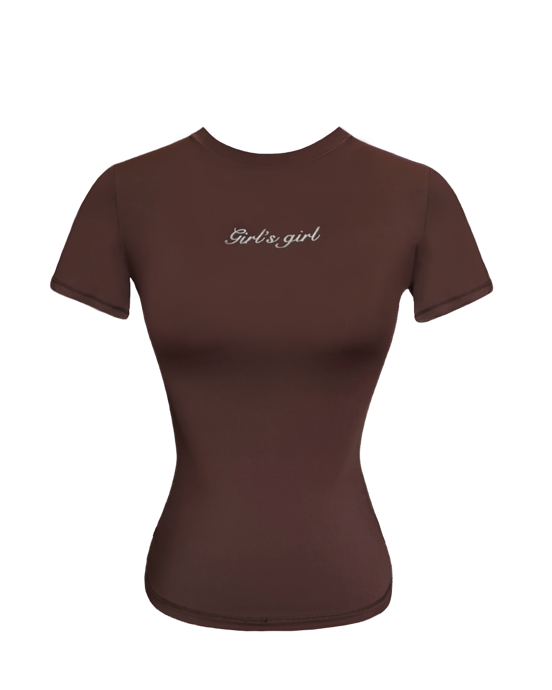 Girl'sGirl Brown Slim Fit Basic Top