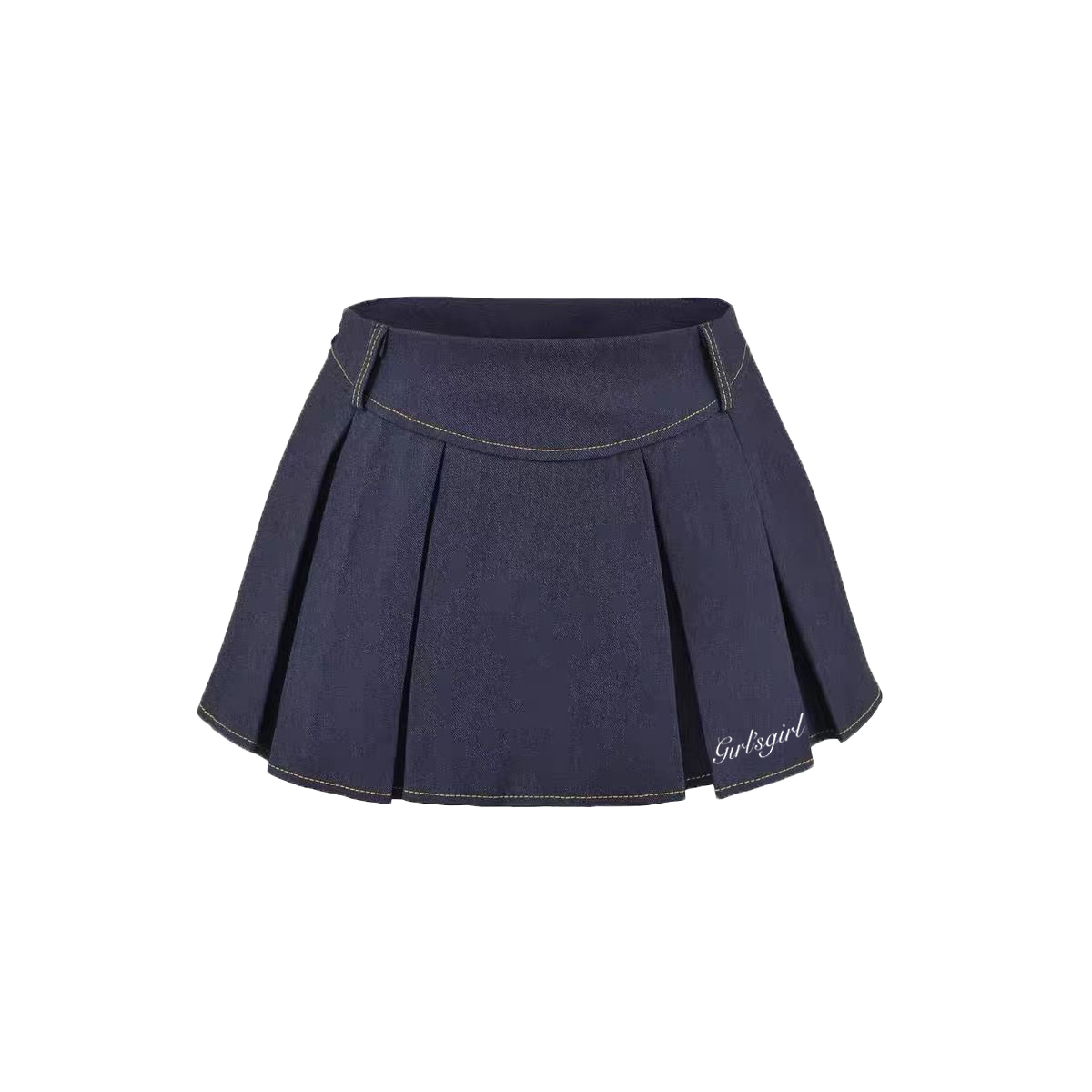 Girl'sGirl Blue Denim Flare Skirt