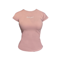 Girl'sGirl Blush Slimfit Short Sleeve Top