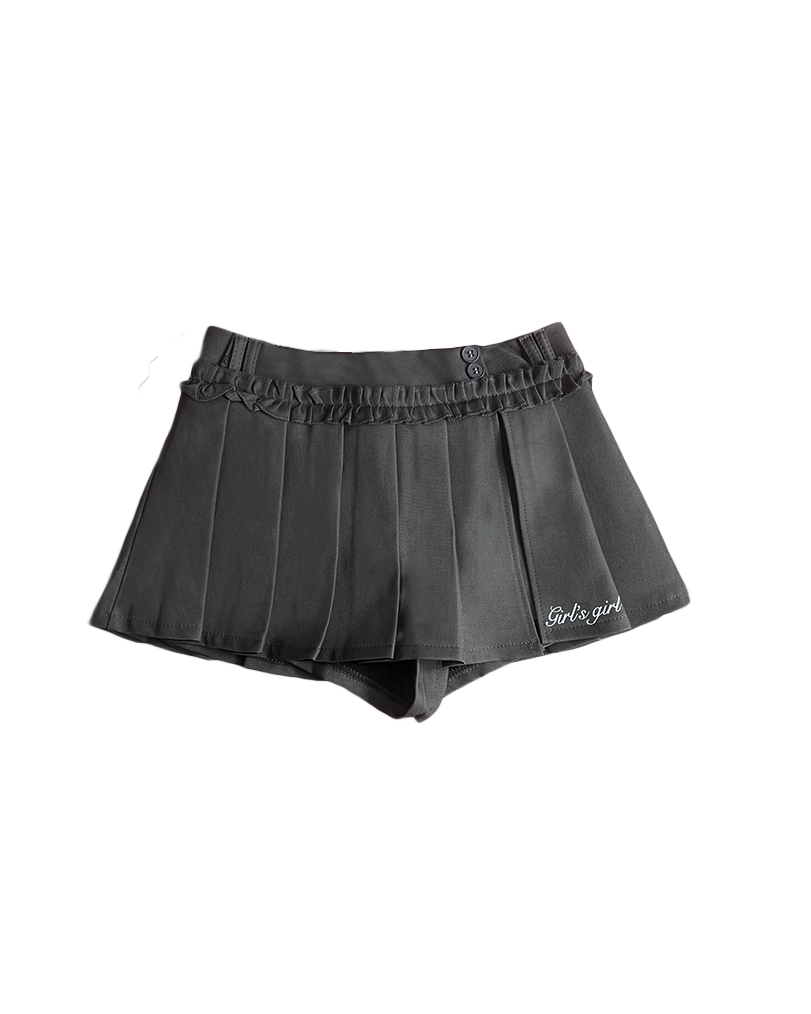 Girl'sGirl Grey Pleated Skirt