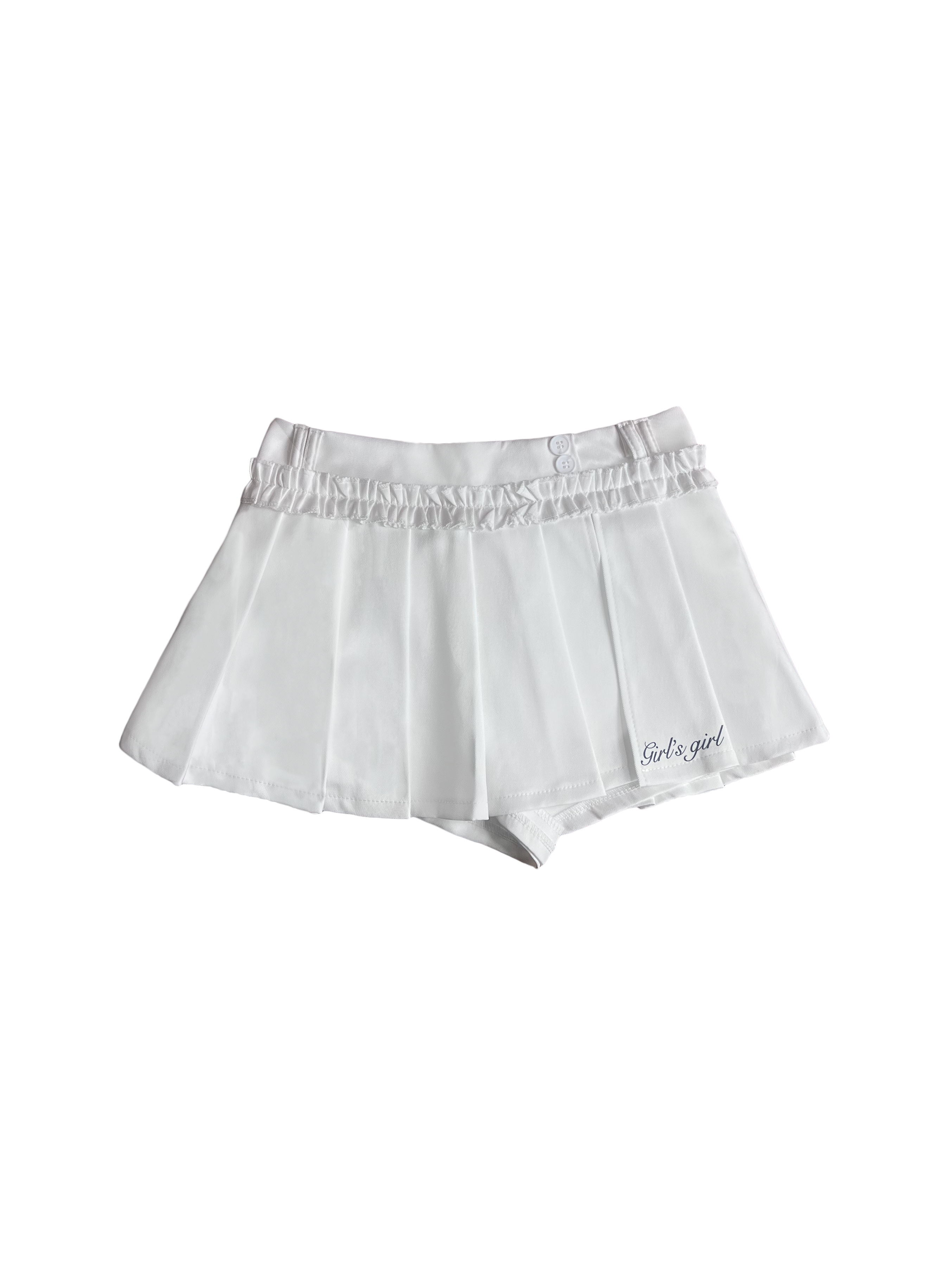 Girl'sGirl White Pleated Skirt