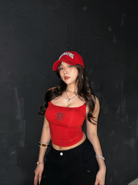 GG CNY Red Lucky Tile Babe Singlet