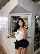 GG CNY White Lucky Tile Babe Singlet