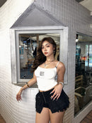 GG CNY White Lucky Tile Babe Singlet