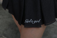 Girl'sGirl Black Denim Flare Skirt