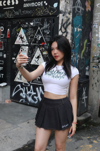 Girl'sGirl White Dualcode Signature Top