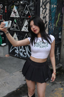 Girl'sGirl Black Denim Flare Skirt