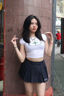 Girl'sGirl Blue Denim Flare Skirt