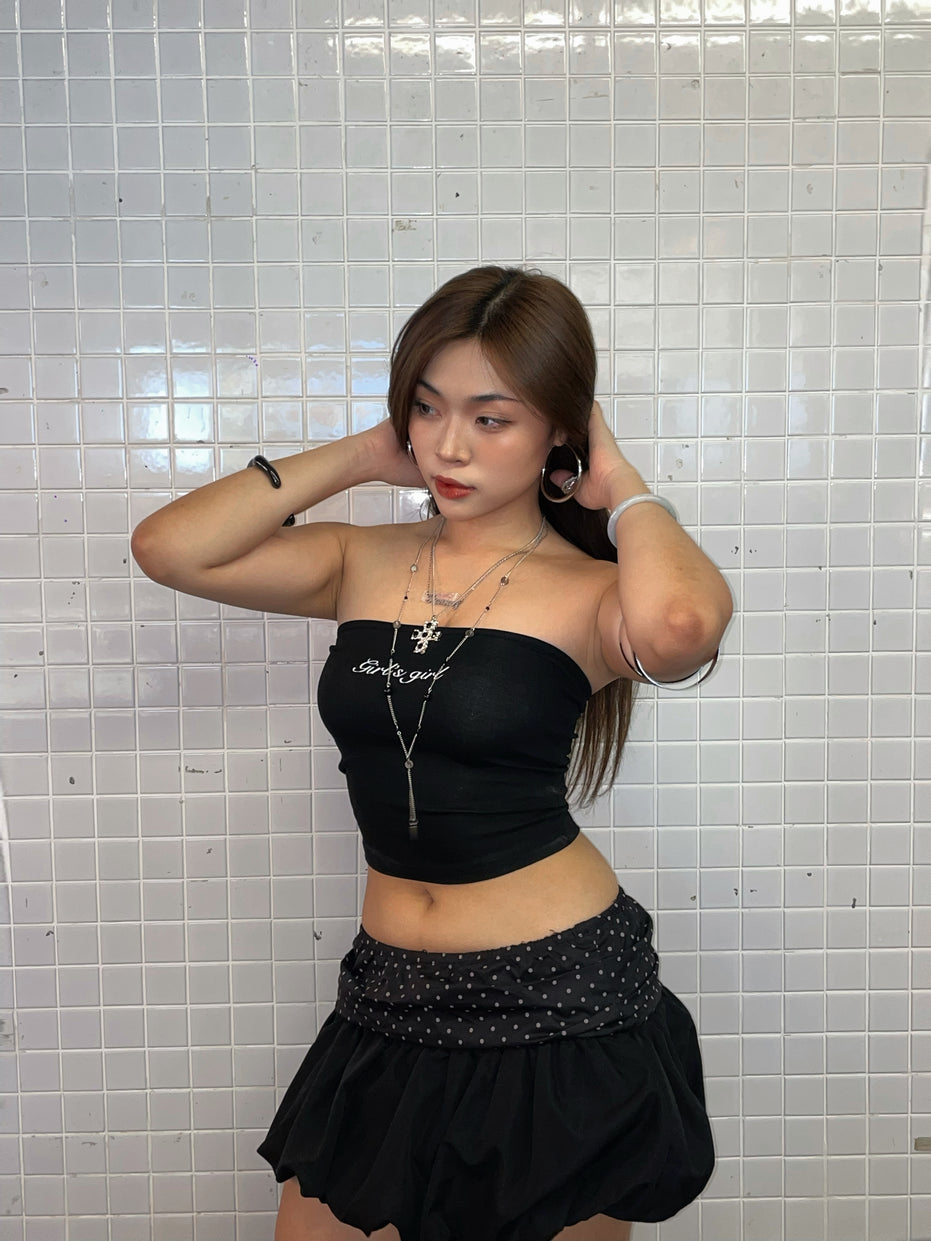 Girl'sGirl Black Classic Tube Top