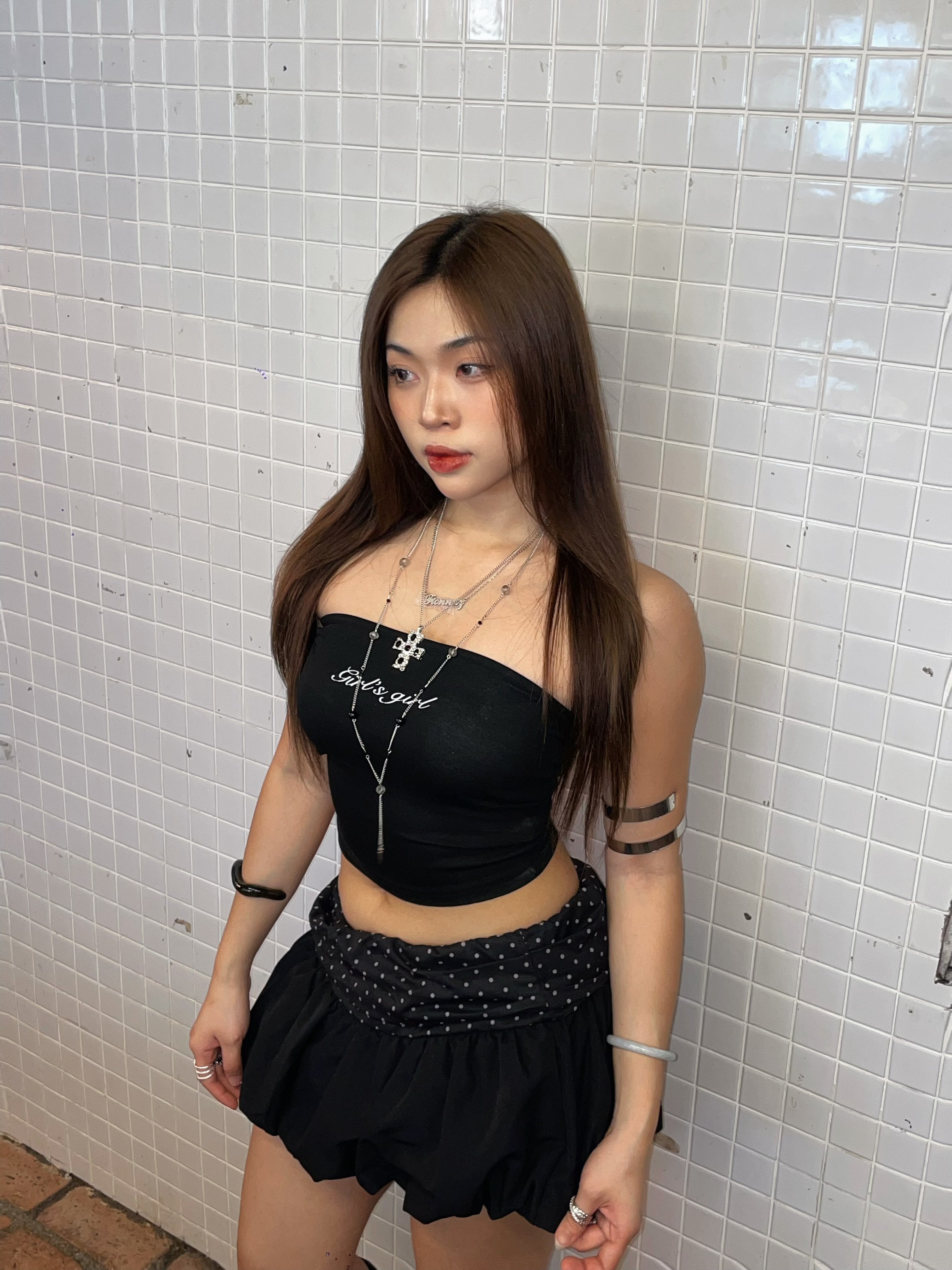 Girl'sGirl Black Classic Tube Top