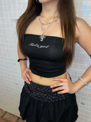 Girl'sGirl Black Classic Tube Top