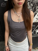 Girl'sGirl Grey Basic Tank Top
