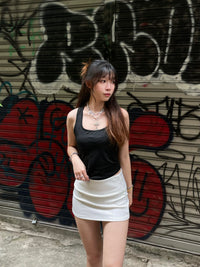 Girl'sGirl Black Basic Tank Top