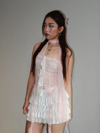 Light Pink Sheer Mesh Fairy Top