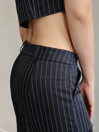 Siren Gaze Striped Print Flared Pants