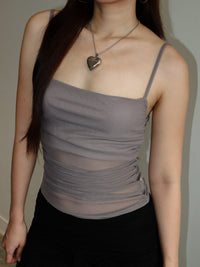 Purple Grey Camisole Top