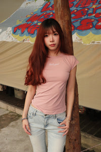 Girl'sGirl Blush Slimfit Short Sleeve Top