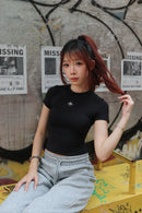 Girl'sGirl Black Basic Short Sleeve