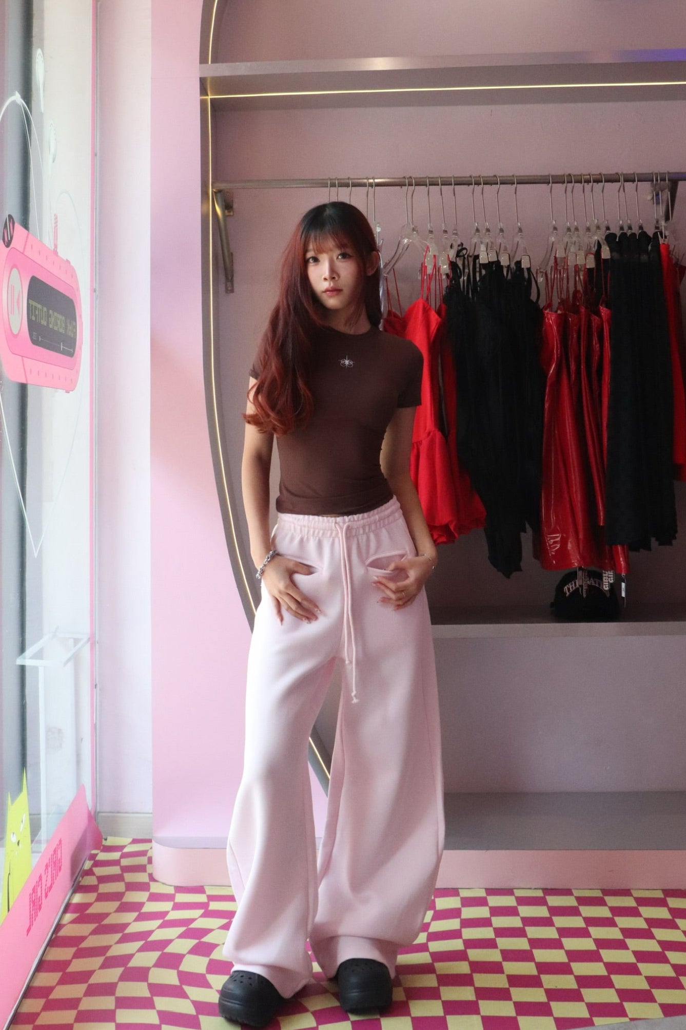 Girl'sGirl Pink Sweatpants