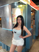 GG CNY Baby Blue Butterfly Prosperity Singlet