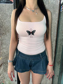 GG CNY Baby Pink Butterfly Prosperity Singlet