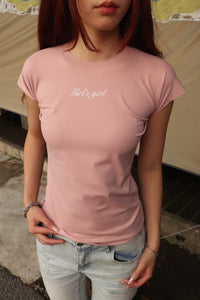 Girl'sGirl Blush Slimfit Short Sleeve Top
