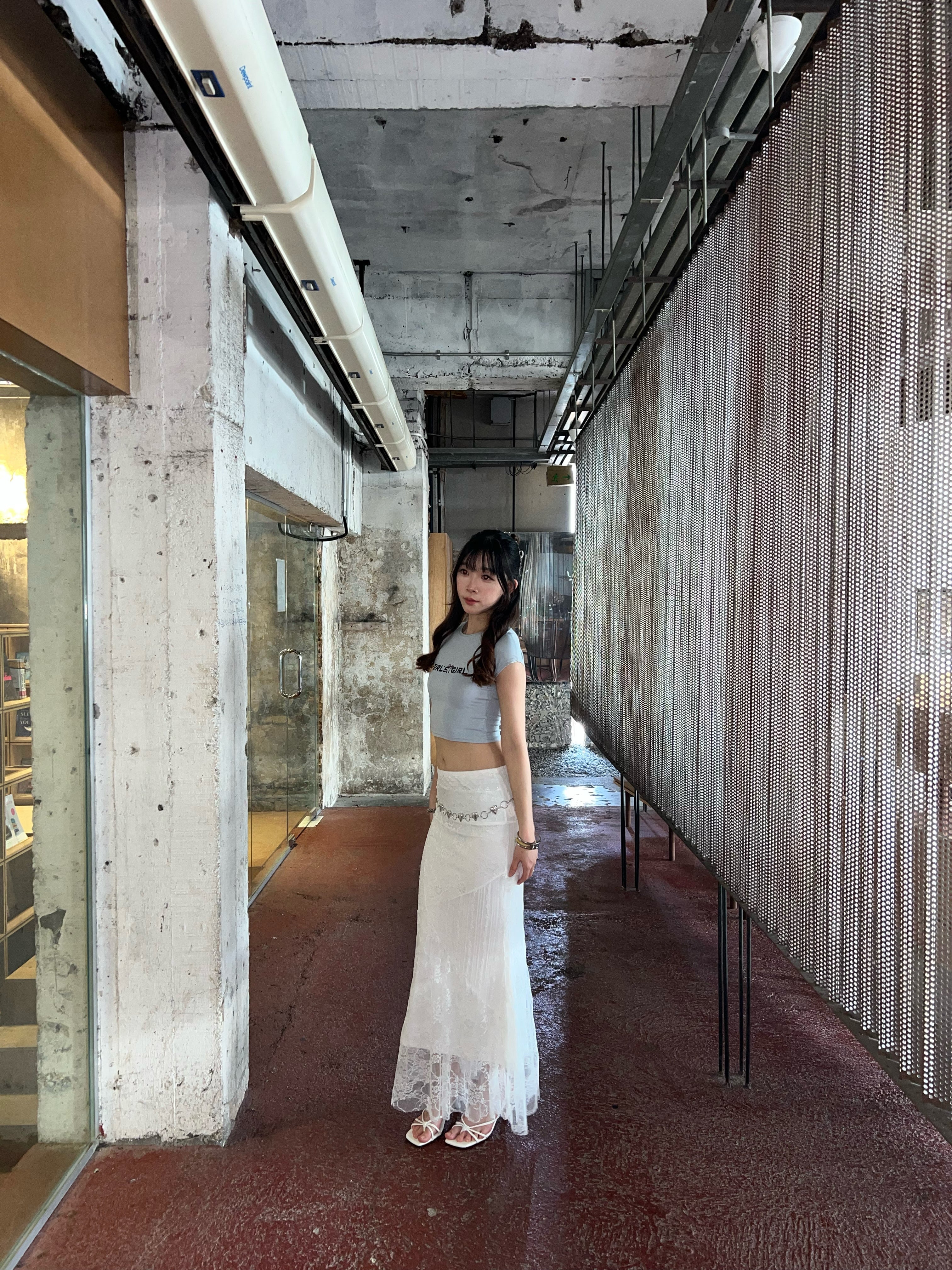 GG CNY Baby Blue Fortune Ribbon Tee