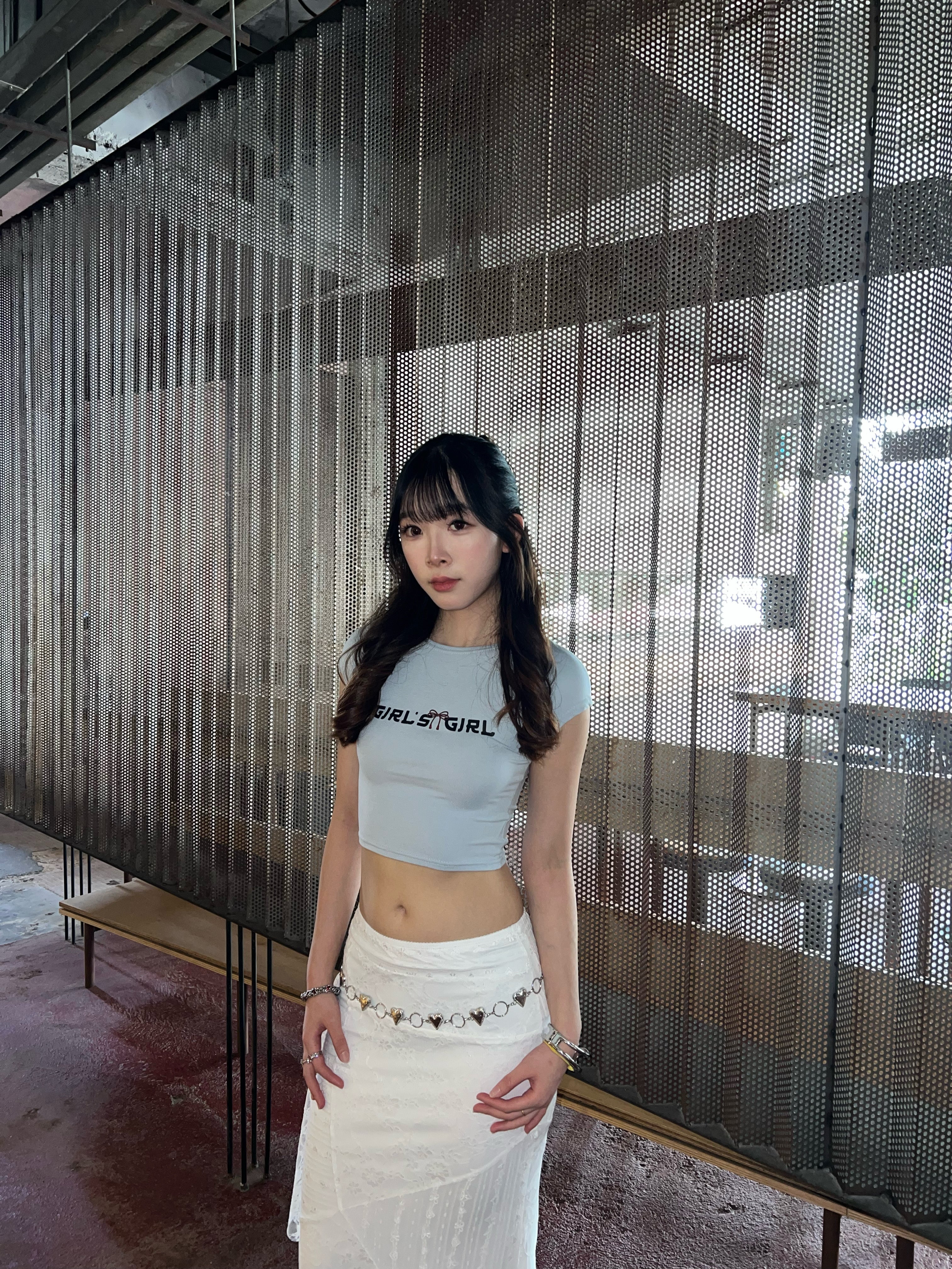 GG CNY Baby Blue Fortune Ribbon Tee
