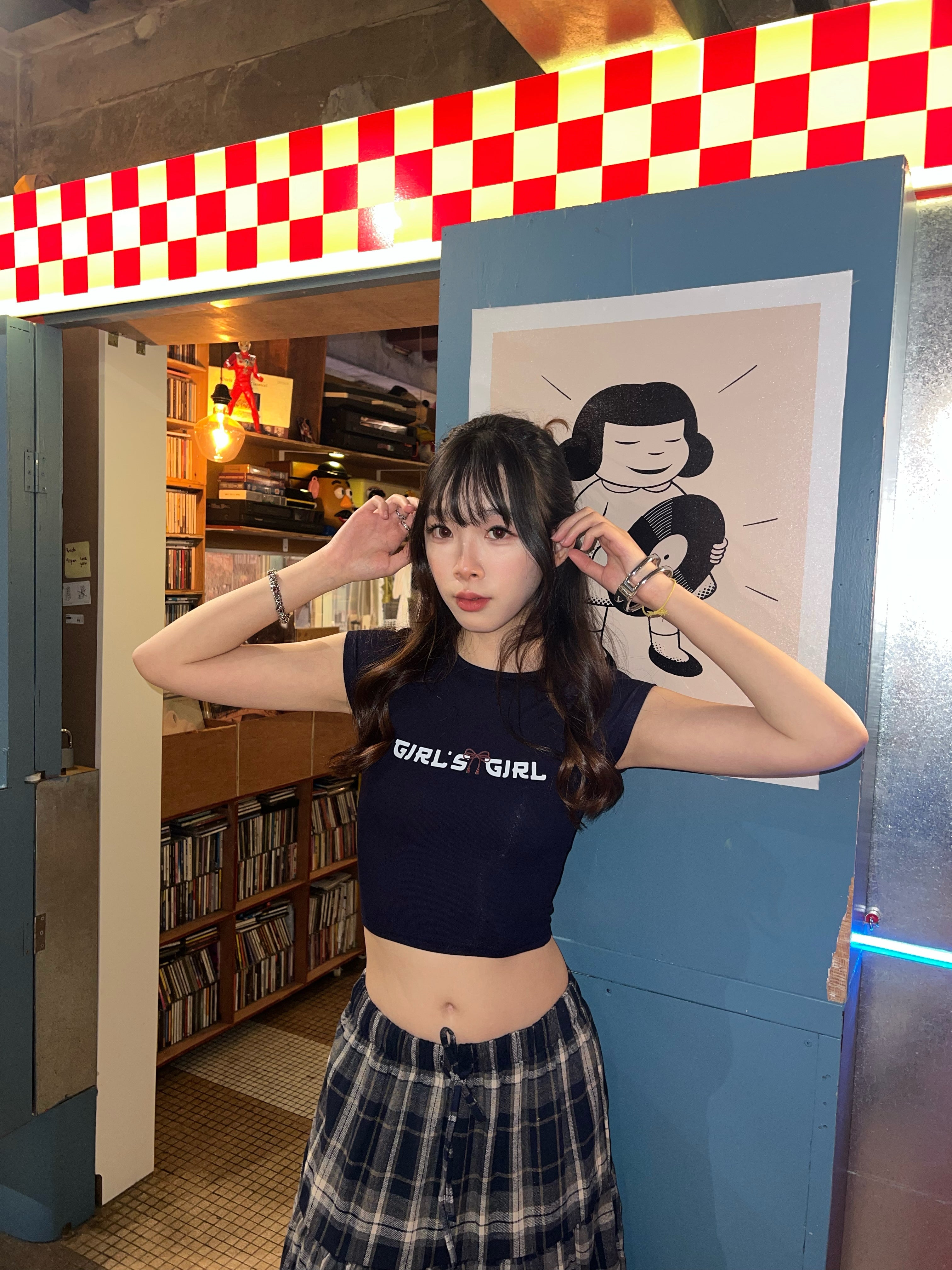 GG CNY Navy Blue Fortune Ribbon Tee